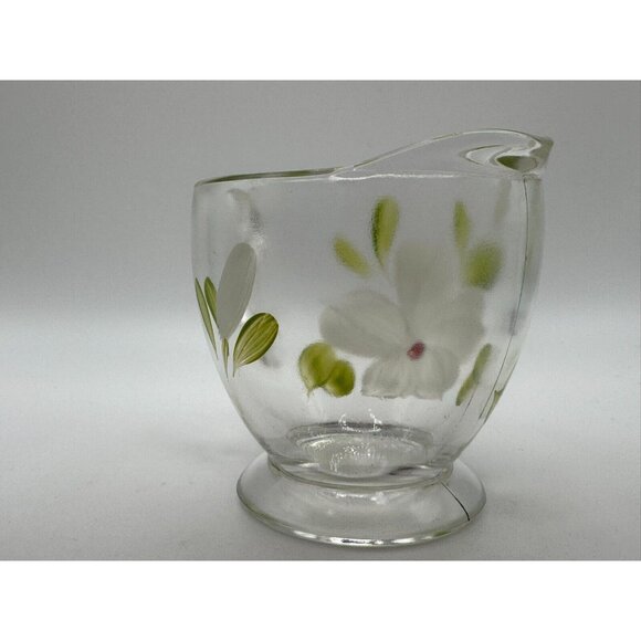 Vintage Bartlett Collins Creamer White Flowers Red Centre Gay Fad 50’s Vintage - Picture 3 of 5